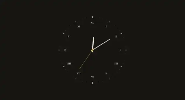 Roman Numeral Clock — an elegant analogue clock wallpaper for Mac