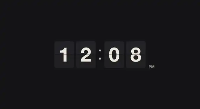 Flip Clock — a split-flap style live clock wallpaper for Mac